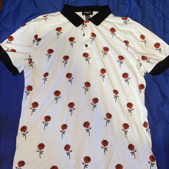 Rose collard shirt! - Picture 2 of 3